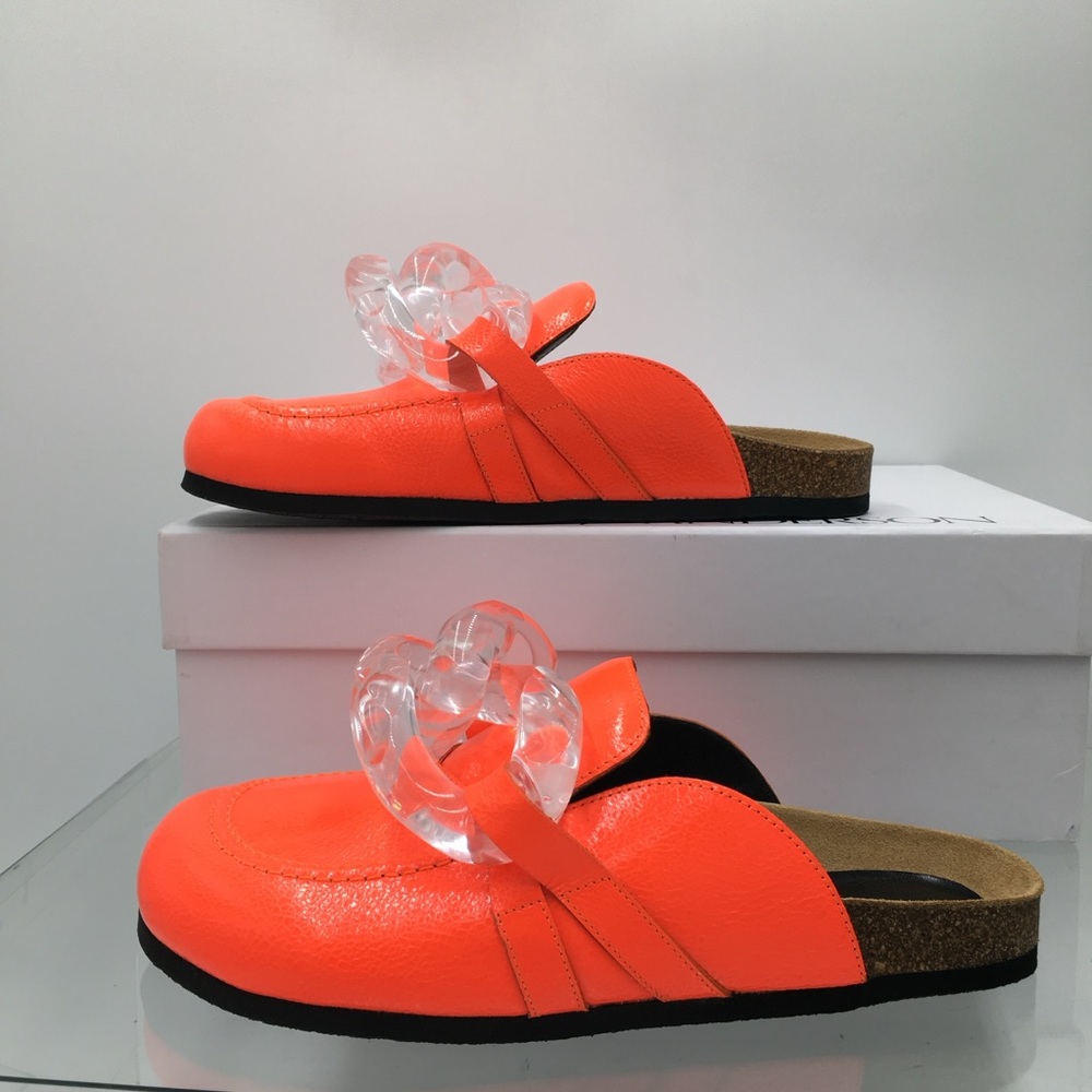 JW Anderson - GOMMA- Orange / Chain Transparent Loafer Men’s Size EU 43 US 10 - Picture 3 of 16